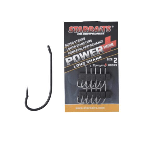 Starbaits Power Hook Long Shank Str. 2-0