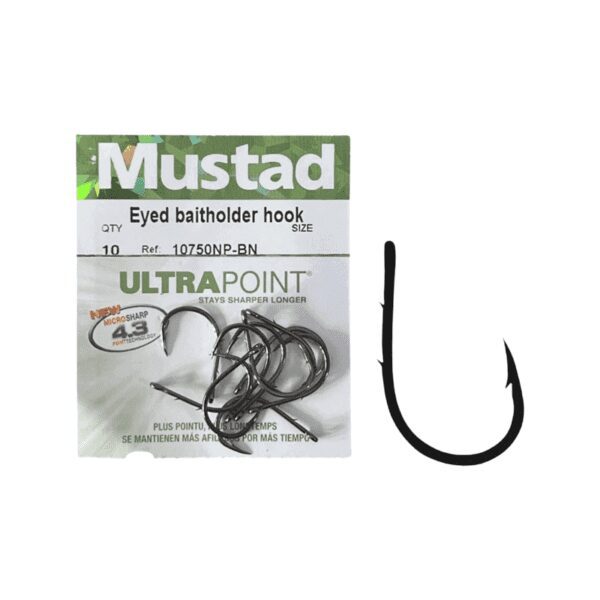 Mustad Eyed Baitholder Hook 10 Stk-2