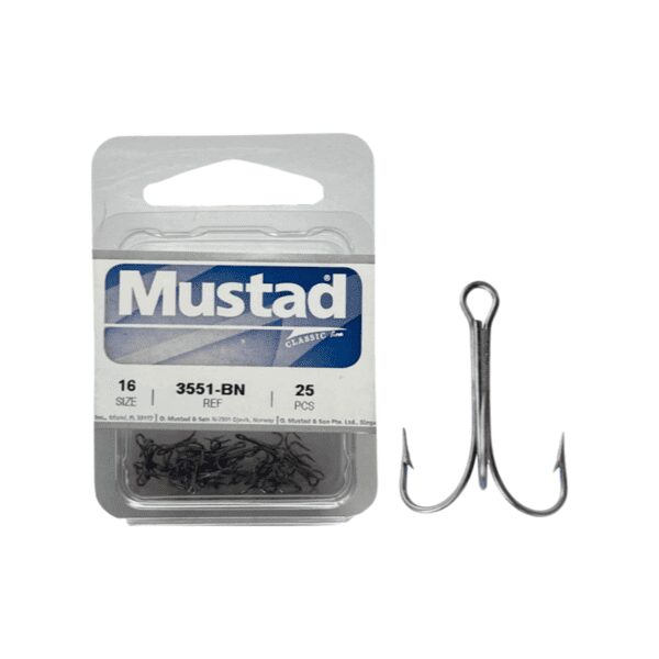 Mustad 3551-BN Trekroge 25 Stk-2