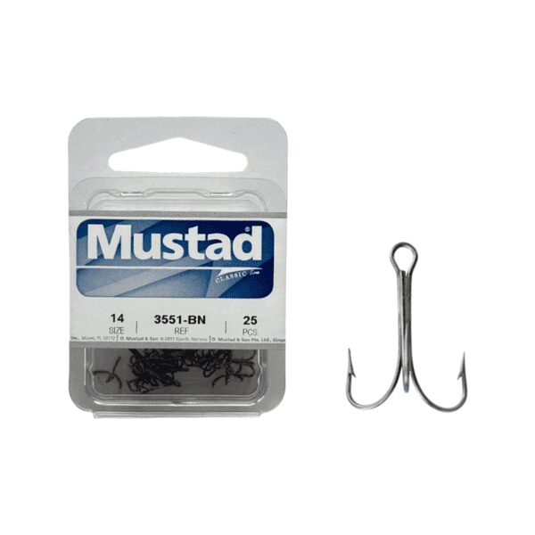 Mustad 3551-BN Trekroge 25 Stk-3