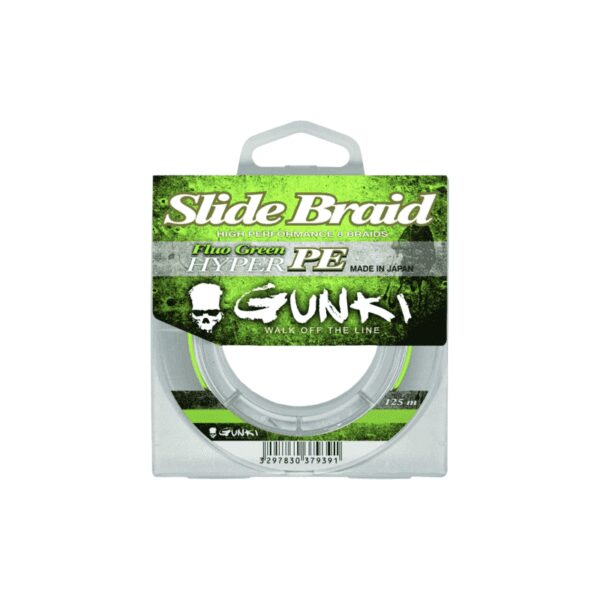 Gunki Slide Braid Fluo Green Hyper Pe 125 Meter-2