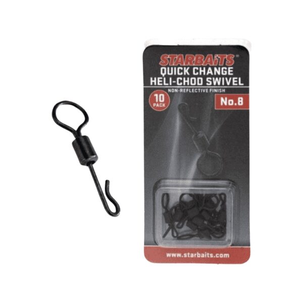 Starbaits Quick Change Heli-Chod Swivel No.8 10 St-