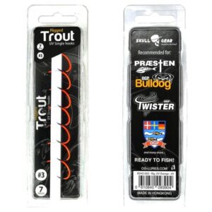 Skull Gear Rigged Trout UV Enkle Kroge 7 Stk.-2